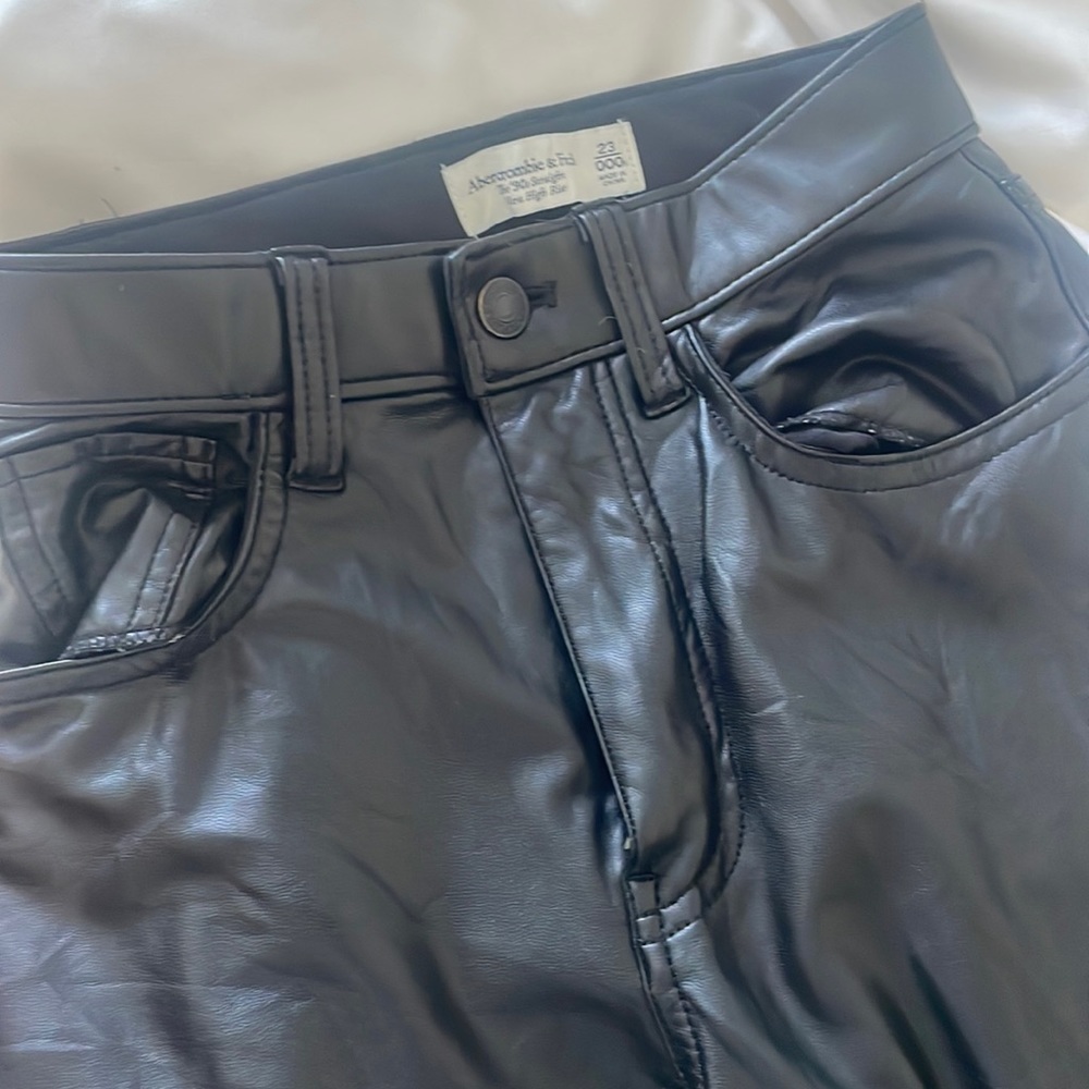 Abercrombie faux leather pants